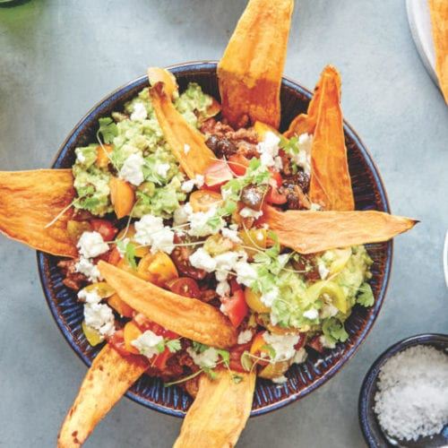 Healthy Loaded Black bean Nachos Recipe