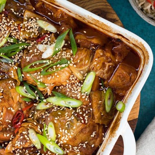 Korean-inspired chicken hotpot recipe