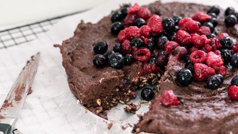 Raw Chocolate Black Bean Cake