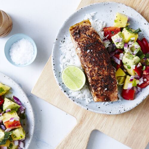 Jerk Salmon Healthy Dinner Recipe