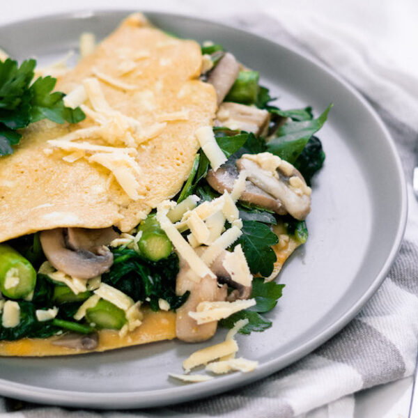 Mushroom, Spinach & Asparagus Omelette | 28 By Sam Wood